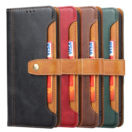 For Samsung Galaxy S22 5G Calf Texture Double Fold Leather Phone Case(Red)-garmade.com