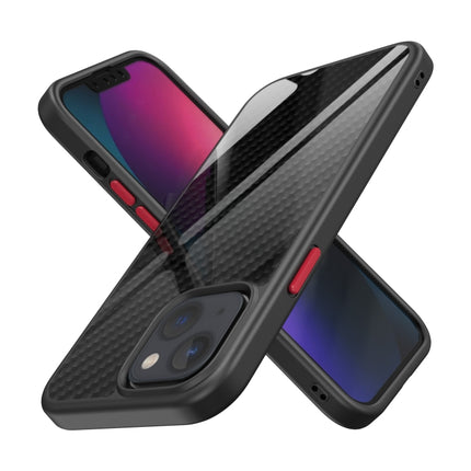 Real Carbon Fiber MagSafe Magnetic Phone Case For iPhone 13 mini(Black)-garmade.com