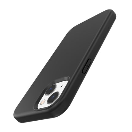 Rubber Oil Surface Phone Case For iPhone 13 mini(Black)-garmade.com