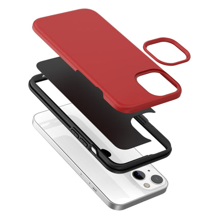 Rubber Oil Surface Phone Case For iPhone 13 mini(Red)-garmade.com