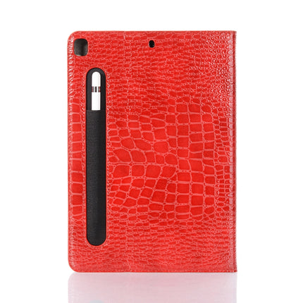 For iPad 10.2 / 10.5 Crocodile Texture Horizontal Flip Leather Case with Holder & Card Slots & Wallet(Red)-garmade.com