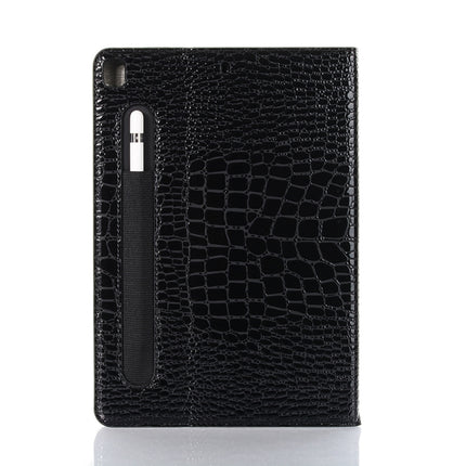 For iPad 10.2 / 10.5 Crocodile Texture Horizontal Flip Leather Case with Holder & Card Slots & Wallet(Black)-garmade.com