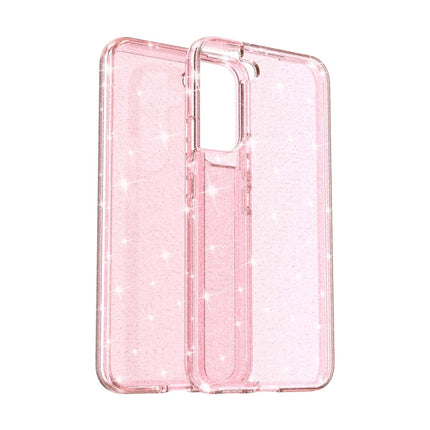 For Samsung Galaxy S22+ 5G Shockproof Terminator Style Glitter Powder Protective Phone Case(Pink)-garmade.com