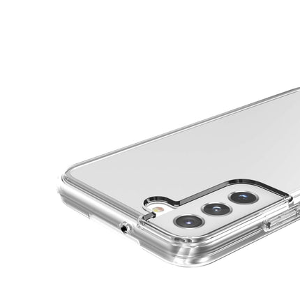 For Samsung Galaxy S22 5G Shockproof Terminator Style Transparent Protective Phone Case(Transparent)-garmade.com