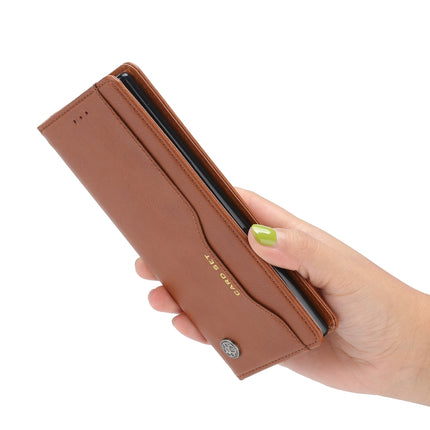 For Samsung Galaxy S22 5G Knead Skin Texture Leather Phone Case(Wine Red)-garmade.com