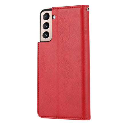 For Samsung Galaxy S22+ 5G Knead Skin Texture Leather Phone Case(Red)-garmade.com