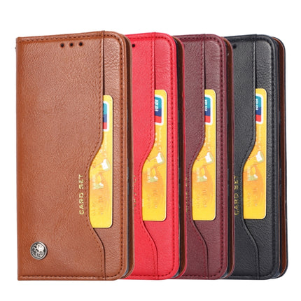 For Samsung Galaxy S22+ 5G Knead Skin Texture Leather Phone Case(Brown)-garmade.com