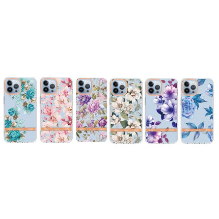 Flowers and Plants Series IMD TPU Phone Case For iPhone 13 Pro(Green Gardenia)-garmade.com