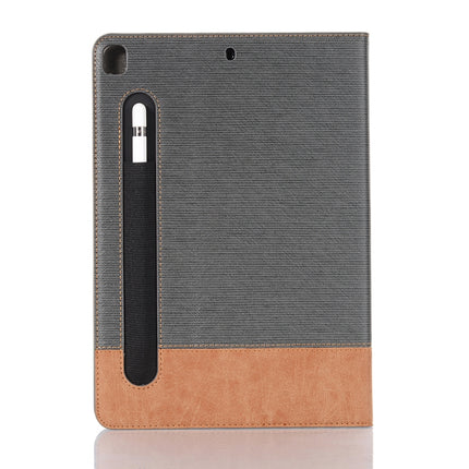 For iPad 10.2 / 10.5 Cross Texture Horizontal Flip PU Leather Case with Holder & Card Slots & Wallet(Grey)-garmade.com