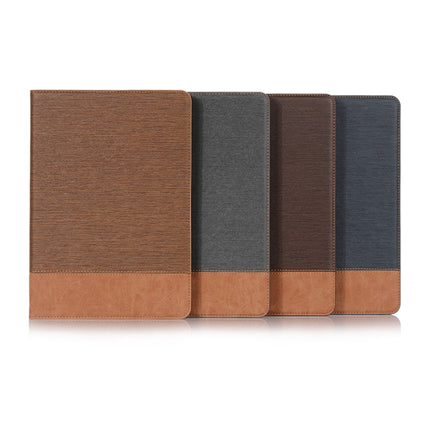 For iPad 10.2 / 10.5 Cross Texture Horizontal Flip PU Leather Case with Holder & Card Slots & Wallet(Grey)-garmade.com