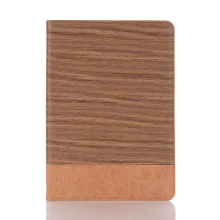 For iPad 10.2 / 10.5 Cross Texture Horizontal Flip PU Leather Case with Holder & Card Slots & Wallet(Brown)-garmade.com