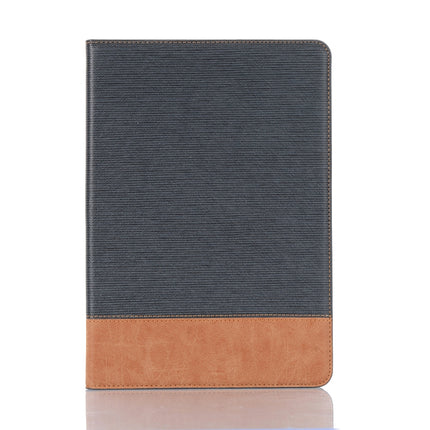 For iPad 10.2 / 10.5 Cross Texture Horizontal Flip PU Leather Case with Holder & Card Slots & Wallet(Dark Blue)-garmade.com