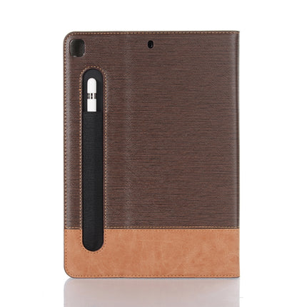 For iPad 10.2 / 10.5 Cross Texture Horizontal Flip PU Leather Case with Holder & Card Slots & Wallet(Coffee)-garmade.com