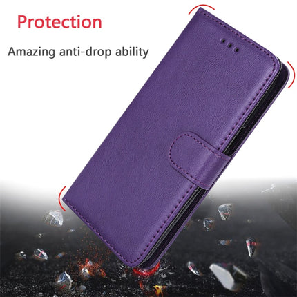 For iPhone XR Solid Color Horizontal Flip Protective Case with Holder & Card Slots & Wallet & Photo Frame & Lanyard(Brown)-garmade.com