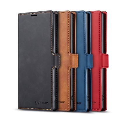 For Galaxy Note10 Forwenw Dream Series Oil Edge Strong Magnetism Horizontal Flip Leather Case with Holder & Card Slots & Wallet & Photo Frame(Red)-garmade.com