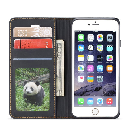 For iPhone 6s / 6 Forwenw Dream Series Oil Edge Strong Magnetism Horizontal Flip Leather Case with Holder & Card Slots & Wallet & Photo Frame(Black)-garmade.com