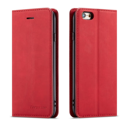 For iPhone 6s / 6 Forwenw Dream Series Oil Edge Strong Magnetism Horizontal Flip Leather Case with Holder & Card Slots & Wallet & Photo Frame(Red)-garmade.com