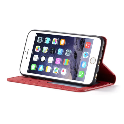 For iPhone 6s / 6 Forwenw Dream Series Oil Edge Strong Magnetism Horizontal Flip Leather Case with Holder & Card Slots & Wallet & Photo Frame(Red)-garmade.com