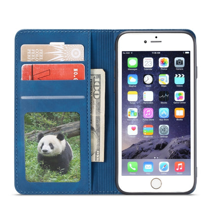 For iPhone 6s / 6 Forwenw Dream Series Oil Edge Strong Magnetism Horizontal Flip Leather Case with Holder & Card Slots & Wallet & Photo Frame(Blue)-garmade.com