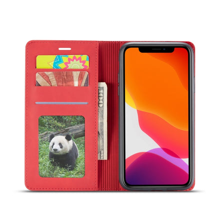 For iPhone 11 Forwenw Dream Series Oil Edge Strong Magnetism Horizontal Flip Leather Case with Holder & Card Slots & Wallet & Photo Frame(Red)-garmade.com