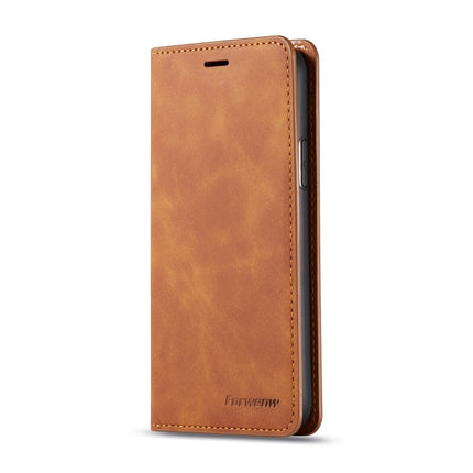 For iPhone 11 Pro Forwenw Dream Series Oil Edge Strong Magnetism Horizontal Flip Leather Case with Holder & Card Slots & Wallet & Photo Frame(Brown)-garmade.com