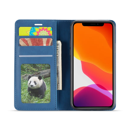 For iPhone 11 Pro Max Forwenw Dream Series Oil Edge Strong Magnetism Horizontal Flip Leather Case with Holder & Card Slots & Wallet & Photo Frame(Blue)-garmade.com