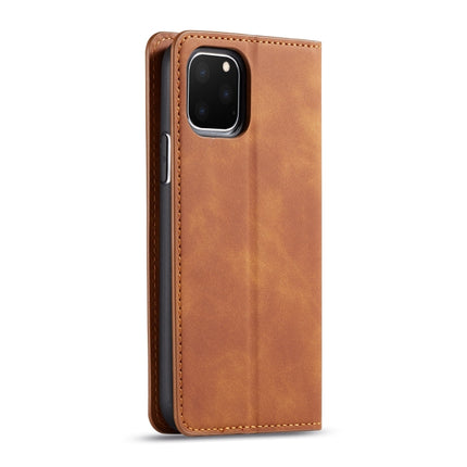 For iPhone 11 Pro Max Forwenw Dream Series Oil Edge Strong Magnetism Horizontal Flip Leather Case with Holder & Card Slots & Wallet & Photo Frame(Brown)-garmade.com