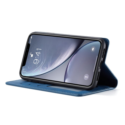 For iPhone XR Forwenw Dream Series Oil Edge Strong Magnetism Horizontal Flip Leather Case with Holder & Card Slots & Wallet & Photo Frame(Blue)-garmade.com