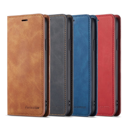 For iPhone XS / X Forwenw Dream Series Oil Edge Strong Magnetism Horizontal Flip Leather Case with Holder & Card Slots & Wallet & Photo Frame(Brown)-garmade.com