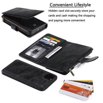 For iPhone 11 Retro Multifunctional Horizontal Flip PU Leather Case with Card Slot & Holder & Wallet & Photo Frame(Deep Green)-garmade.com