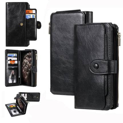 For iPhone 11 Retro Multifunctional Horizontal Flip PU Leather Case with Card Slot & Holder & Wallet & Photo Frame(Black)-garmade.com
