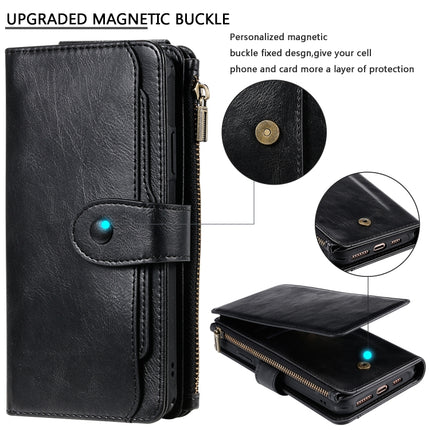 For iPhone 11 Pro Max Retro Multifunctional Horizontal Flip PU Leather Case with Card Slot & Holder & Wallet & Photo Frame(Black)-garmade.com