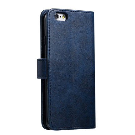 For iPhone 6 GUSSIM Magnetic Horizontal Flip Leather Case with Holder & Card Slots & & Wallet(Blue)-garmade.com