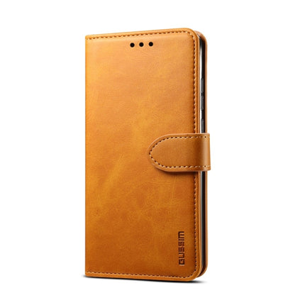 For iPhone 6 GUSSIM Magnetic Horizontal Flip Leather Case with Holder & Card Slots & & Wallet(Yellow)-garmade.com