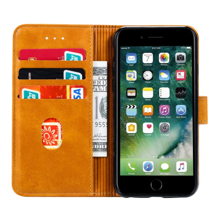 For iPhone 6 GUSSIM Magnetic Horizontal Flip Leather Case with Holder & Card Slots & & Wallet(Yellow)-garmade.com