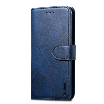 For iPhone 6 Plus GUSSIM Magnetic Horizontal Flip Leather Case with Holder & Card Slots & & Wallet(Blue)-garmade.com