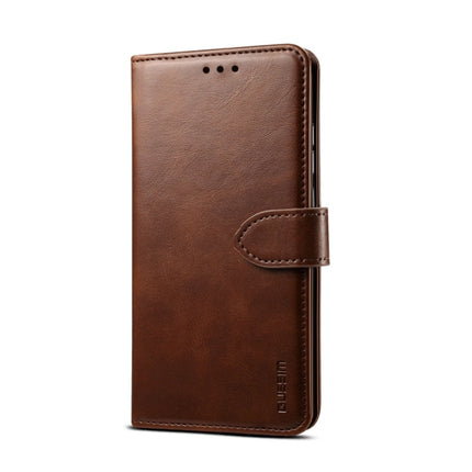 For iPhone 6 Plus GUSSIM Magnetic Horizontal Flip Leather Case with Holder & Card Slots & & Wallet(Brown)-garmade.com
