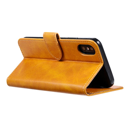 For iPhone XS Max GUSSIM Magnetic Horizontal Flip Leather Case with Holder & Card Slots & & Wallet(Blue)-garmade.com