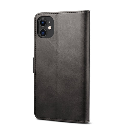 For iPhone 11 GUSSIM Magnetic Horizontal Flip Leather Case with Holder & Card Slots & & Wallet(Black)-garmade.com