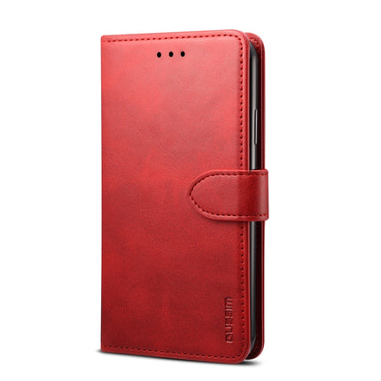 For iPhone 11 GUSSIM Magnetic Horizontal Flip Leather Case with Holder & Card Slots & & Wallet(Red)-garmade.com