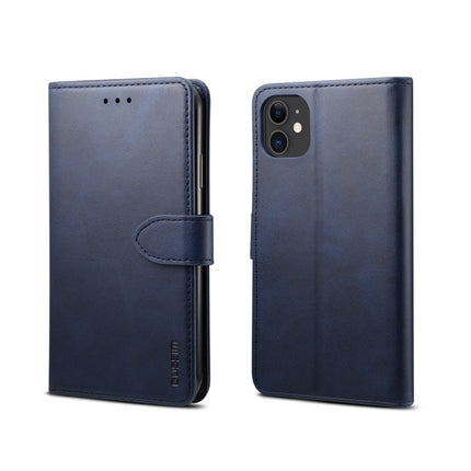 For iPhone 11 GUSSIM Magnetic Horizontal Flip Leather Case with Holder & Card Slots & & Wallet(Blue)-garmade.com