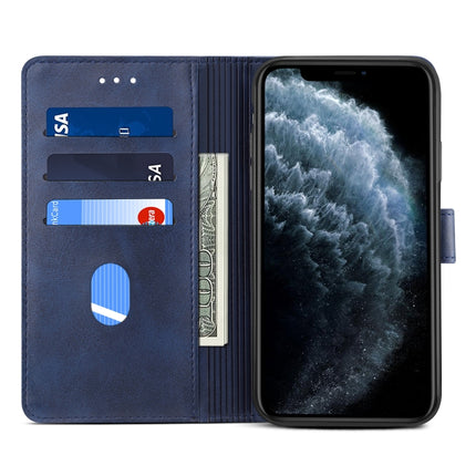 For iPhone 11 Pro GUSSIM Magnetic Horizontal Flip Leather Case with Holder & Card Slots & & Wallet(Blue)-garmade.com