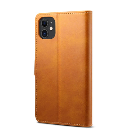 For iPhone 11 Pro GUSSIM Magnetic Horizontal Flip Leather Case with Holder & Card Slots & & Wallet(Yellow)-garmade.com