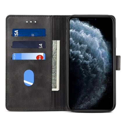 For iPhone 11 Pro Max GUSSIM Magnetic Horizontal Flip Leather Case with Holder & Card Slots & & Wallet(Black)-garmade.com