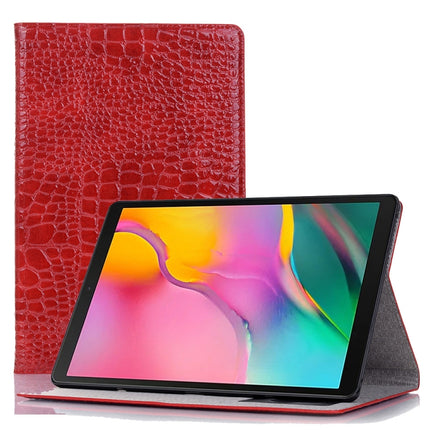 For Samsung Galaxy Tab A7 Lite T220/T225 Crocodile Texture Leather Tablet Case(Red)-garmade.com