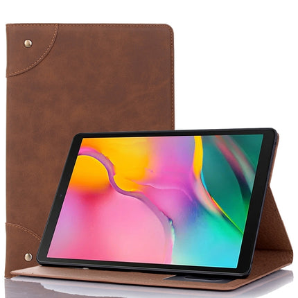 For Samsung Galaxy Tab A7 Lite T220/T225 Retro Leather Tablet Case(Light Brown)-garmade.com