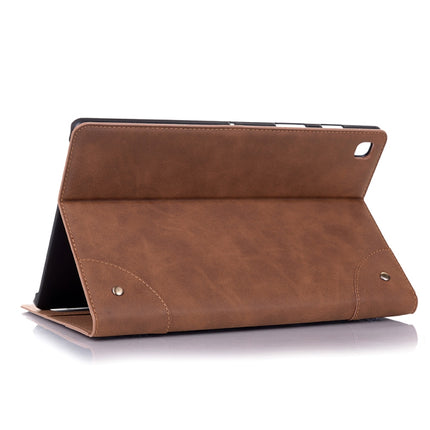 For Samsung Galaxy Tab A7 Lite T220/T225 Retro Leather Tablet Case(Light Brown)-garmade.com