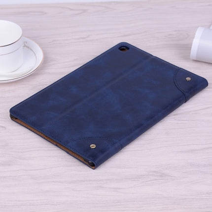 For Samsung Galaxy Tab A7 Lite T220/T225 Retro Leather Tablet Case(Blue)-garmade.com