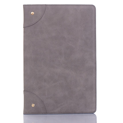 For Samsung Galaxy Tab A7 Lite T220/T225 Retro Leather Tablet Case(Grey)-garmade.com
