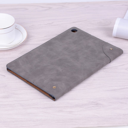 For Samsung Galaxy Tab A7 Lite T220/T225 Retro Leather Tablet Case(Grey)-garmade.com